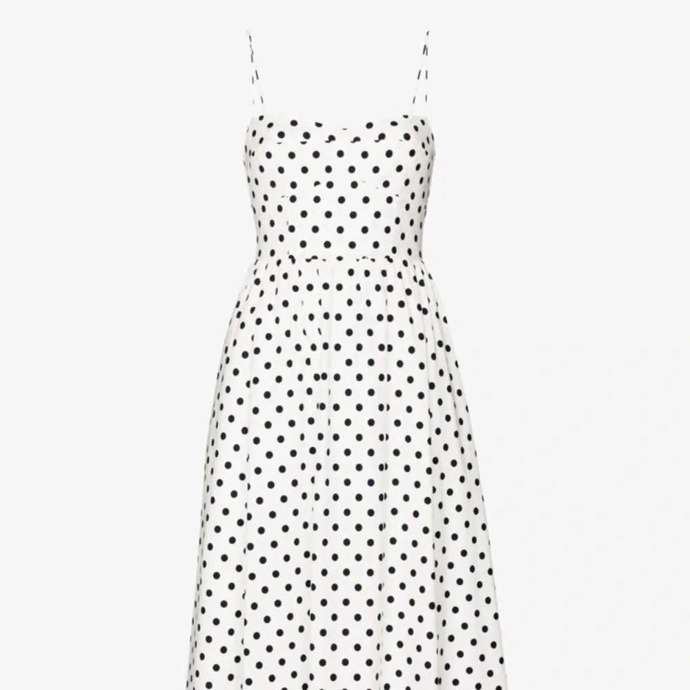 Reformation White Polka Dot Midi Dress  w/ pockets! NWOT, size 10, LEAVING SOON - Picture 7 of 11